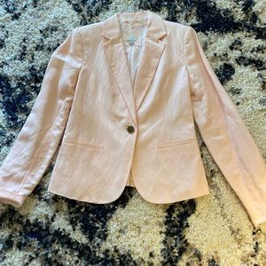 Light pink blazer.